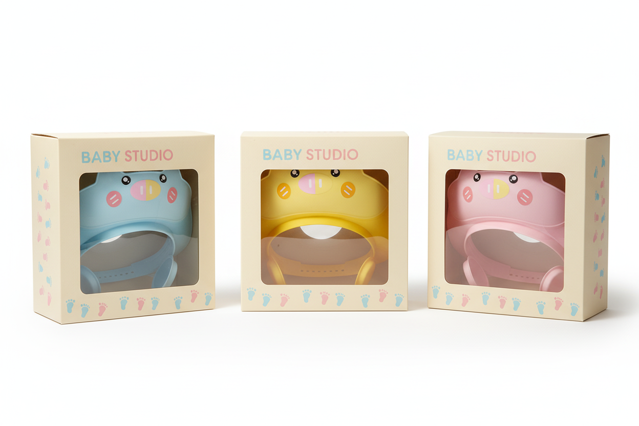 Baby Studio™ Happy Bath Time Shower Cap for Babies